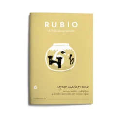 Cuaderno Rubio Operaciones nº 6 Sumar, restar, multiplicar y dividir con decimales por varias cifras