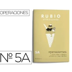 Cuaderno Rubio Operaciones nº 5 A Sumar, restar, multiplicar y dividir con mayor dificultad