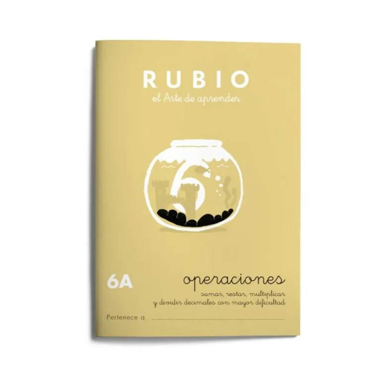 Cuaderno Rubio Operaciones nº 6 A Sumar, restar, multiplicar y dividir con decimales mayor dificultad