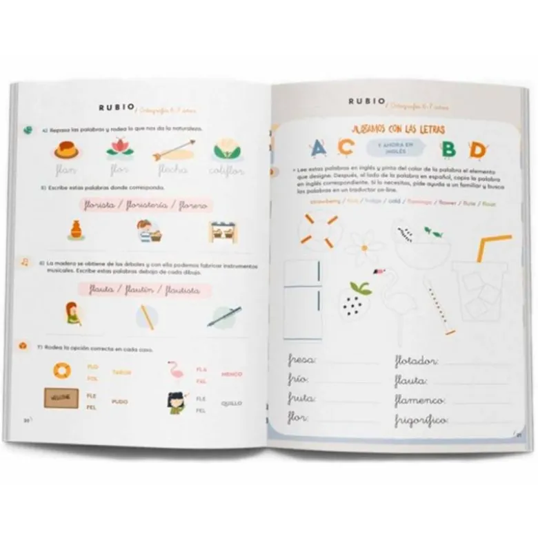 CUADERNO RUBIO ORTOGRAFIA 6-7 AÑOS PARA SABER MAS