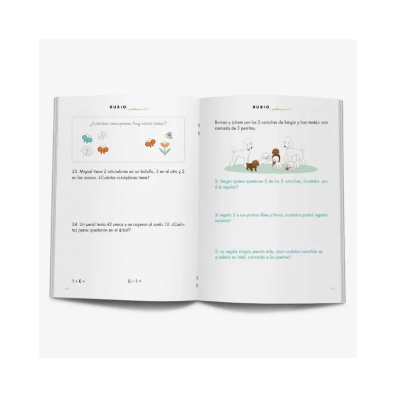 Cuaderno Rubio Problemas nº 7 Sumar y restar sin llevar
