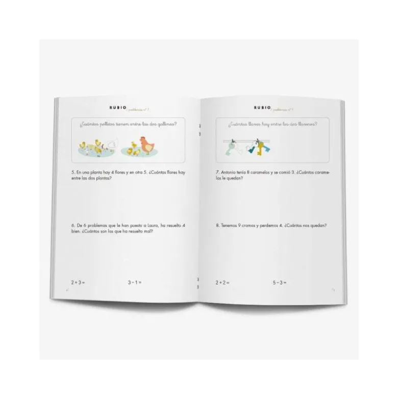 Cuaderno Rubio Problemas nº 7 Sumar y restar sin llevar