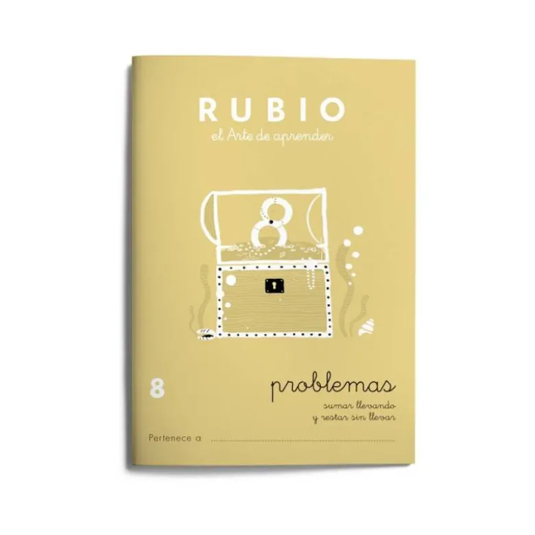 Cuaderno Rubio Problemas nº 8 Sumar llevando y restar sin llevar