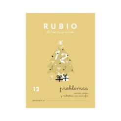 Cuaderno Rubio Problemas nº 12 Sumar, restar y multiplicar por una cifra