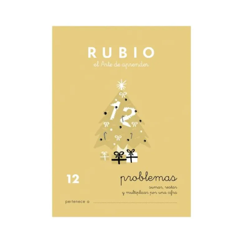 Cuaderno Rubio Problemas nº 12 Sumar, restar y multiplicar por una cifra