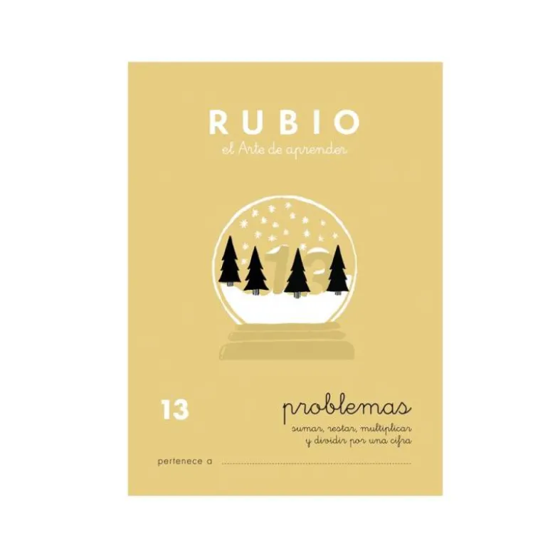 Cuaderno Rubio Problemas nº 13 Sumar, restar, multiplicar y dividir por una cifra