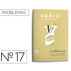 Cuaderno Rubio Problemas nº 17 Sumar, restar, multiplicar y dividir por varias cifras