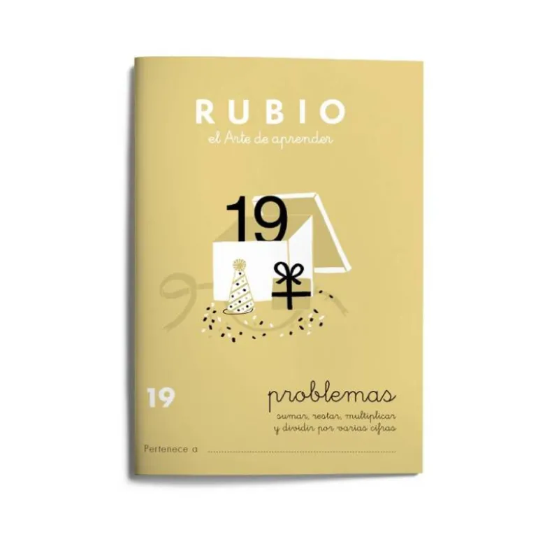 Cuaderno Rubio Problemas nº 19 Sumar, restar, multiplicar y dividir por varias cifras