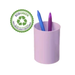 CUBILETE PORTALAPICES ARCHIVO 2000 ECOGREEN 100% RECICLADO COLOR ROSA PASTEL