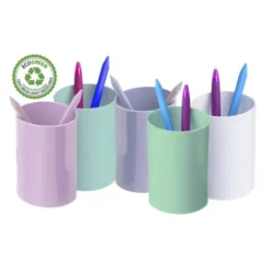 CUBILETE PORTALAPICES ARCHIVO 2000 ECOGREEN 100% RECICLADO COLOR ROSA PASTEL