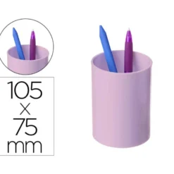 CUBILETE PORTALAPICES ARCHIVO 2000 ECOGREEN 100% RECICLADO COLOR ROSA PASTEL