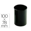 CUBILETE PORTALAPICES FAIBO PLASTICO RECICLADO COLOR NEGRO 78 MM DIAMETRO X 100 MM ALTO
