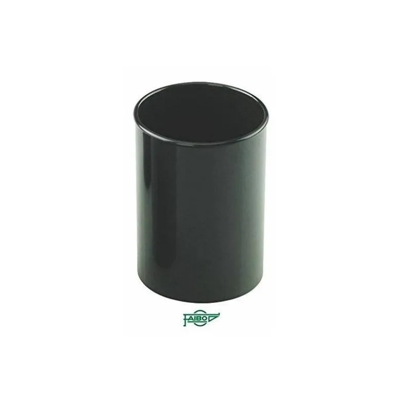 CUBILETE PORTALAPICES FAIBO PLASTICO RECICLADO COLOR NEGRO 78 MM DIAMETRO X 100 MM ALTO