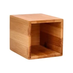 CUBILETE PORTALAPICES LIDERPAPEL ECOUSE BAMBU 8X8X10 CM