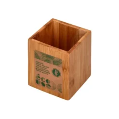 CUBILETE PORTALAPICES LIDERPAPEL ECOUSE BAMBU 8X8X10 CM