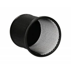 Cubilete portalapices marca Q-Connect negro rejilla