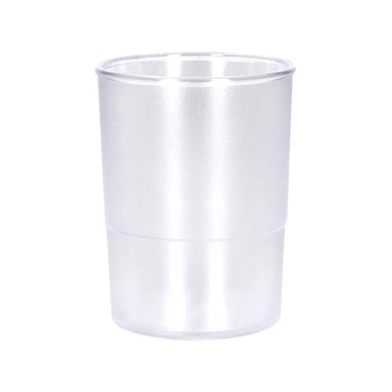 CUBILETE PORTALAPICES Q-CONNECT TRANSPARENTE PLASTICO DIAMETRO 75 MM ALTO 100 MM