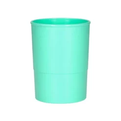 CUBILETE PORTALAPICES Q-CONNECT VERDE MENTA PASTEL OPACO PLASTICO DIAMETRO 75 MM ALTO 100 MM