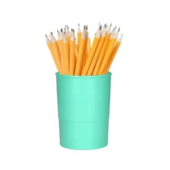 CUBILETE PORTALAPICES Q-CONNECT VERDE MENTA PASTEL OPACO PLASTICO DIAMETRO 75 MM ALTO 100 MM