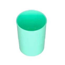 CUBILETE PORTALAPICES Q-CONNECT VERDE MENTA PASTEL OPACO PLASTICO DIAMETRO 75 MM ALTO 100 MM