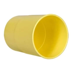 CUBILETE PORTALAPICES Q-CONNECT AMARILLO PASTEL OPACO PLASTICO DIAMETRO 75 MM ALTO 100 MM