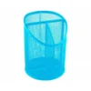 CUBILETE PORTALAPICES Q-CONNECT METAL REJILLA TURQUESA CON 3 COMPARTIMIENTOS DIAMETRO 110