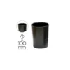 CUBILETE PORTALAPICES Q-CONNECT PLASTICO NEGRO OPACO
