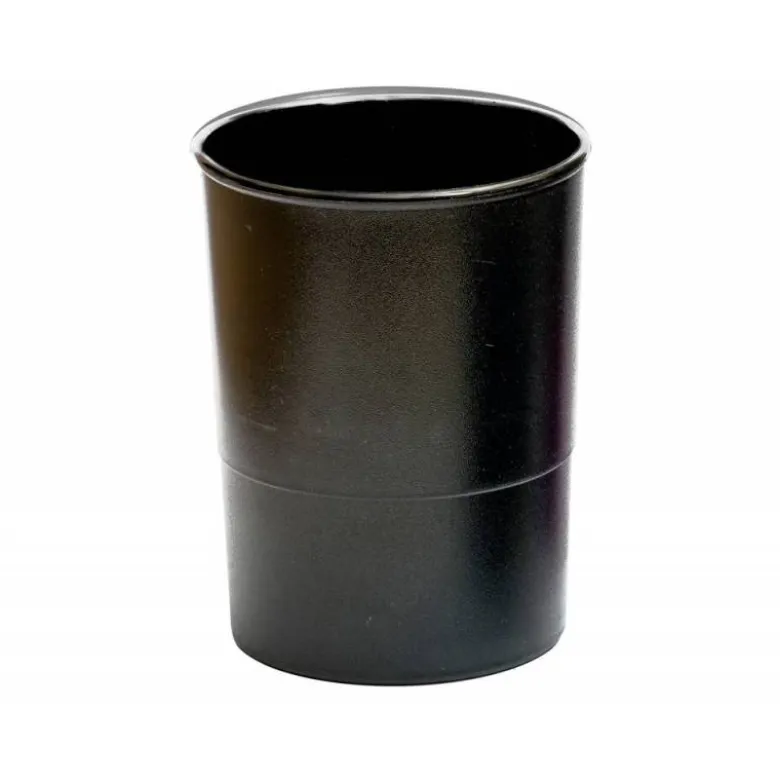 CUBILETE PORTALAPICES Q-CONNECT PLASTICO NEGRO OPACO