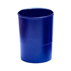 CUBILETE PORTALAPICES Q-CONNECT PLASTICO AZUL OPACO
