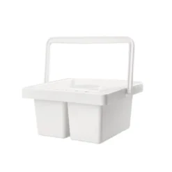 CUBO LIMPIADOR DE PINCELES LIDERPAPEL DE PLASTICO CON ASA TRANSPORTABLE 13X13X9 CM