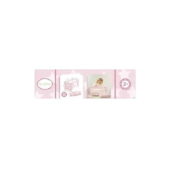 CUNA DE VIAJE CARLOTA COLOR ROSA 530X320X320 MM +2 AÑOS