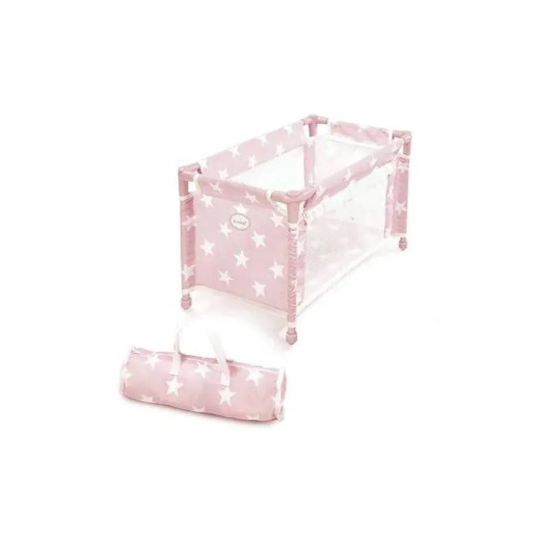 CUNA DE VIAJE CARLOTA COLOR ROSA 530X320X320 MM +2 AÑOS