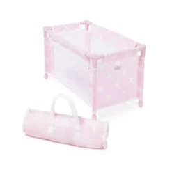 CUNA DE VIAJE CARLOTA COLOR ROSA 530X320X320 MM +2 AÑOS