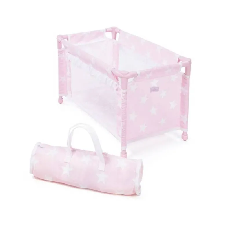 CUNA DE VIAJE CARLOTA COLOR ROSA 530X320X320 MM +2 AÑOS