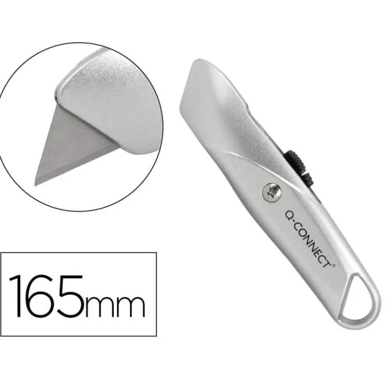 Cuter metalico Q-Connect KF10633 Ancho retractil
