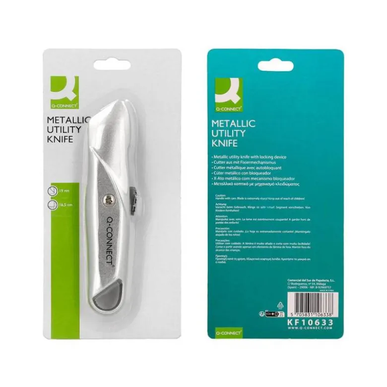 Cuter metalico Q-Connect KF10633 Ancho retractil