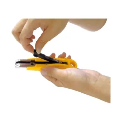 Cuter plastico Olfa cuchilla 18 mm retractil para zurdos