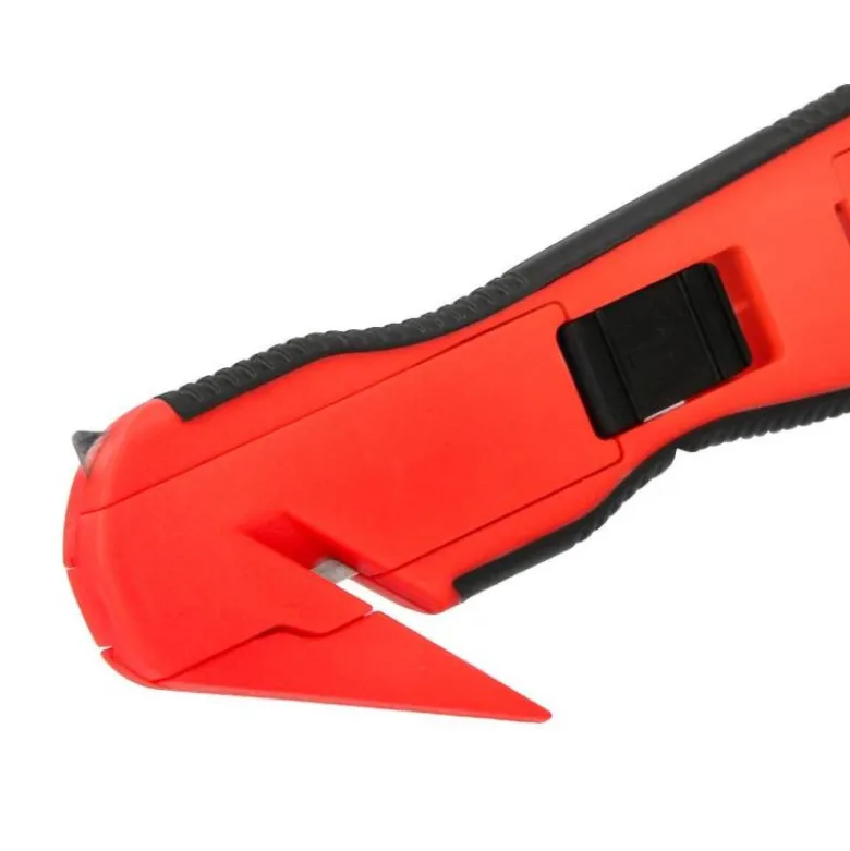 CUTER Q-CONNECT DE SEGURIDAD XD-G03 CON CUCHILLA ANCHA FIJA OCULTA PARA EVITAR CORTES CON 2 CUCHILLAS DE REPUEST0