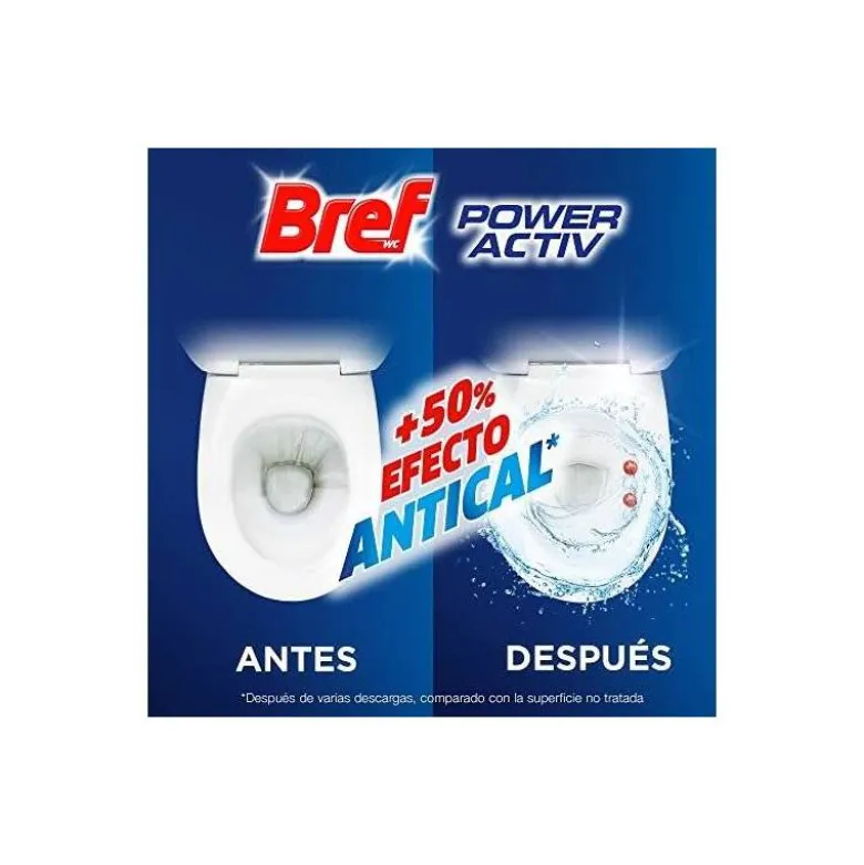 Desinfectante y ambientador marca Bref wc natural