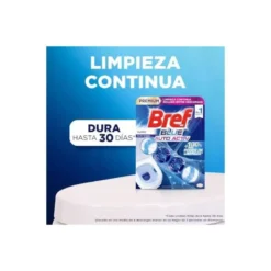 Desinfectante y ambientador marca Bref wc natural