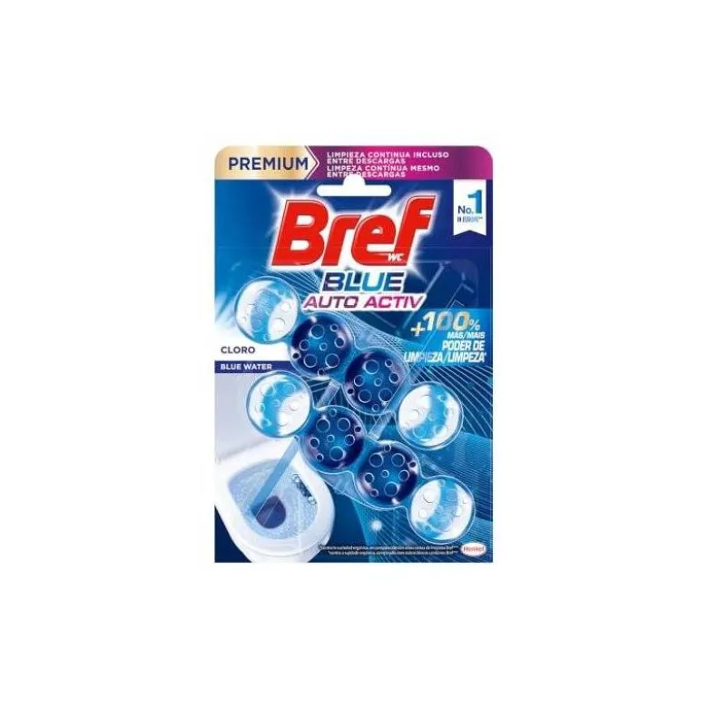 Desinfectante y ambientador marca Bref wc natural