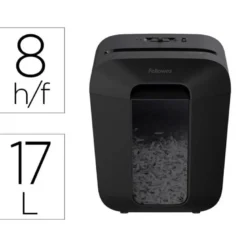 DESTRUCTORA DE DOCUMENTOS FELLOWES LX-45 CAPACIDAD DE CORTE 8 H SEGURIDAD P4 DESTRUYE GRAPAS CLIPS