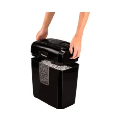 DESTRUCTORA DE DOCUMENTOS FELLOWES LX-25M CAPACIDAD 6H SEGURIDAD P4 DESTRUYE GRAPAS CLIPS Y TARJETA PAPELERA 11,5