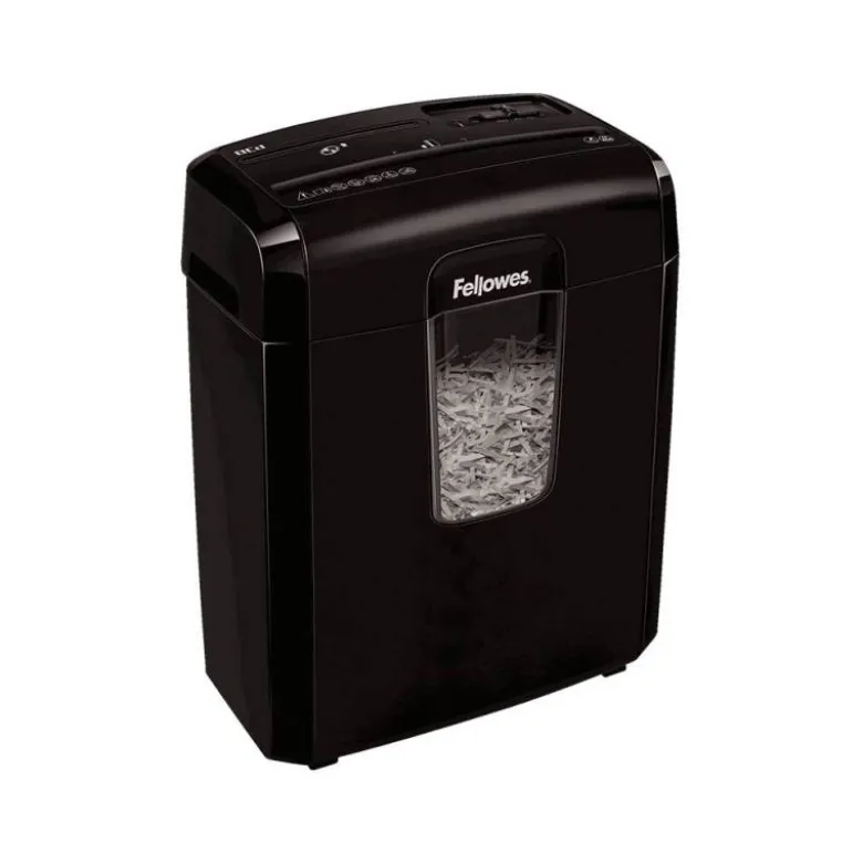 DESTRUCTORA DE DOCUMENTOS FELLOWES LX-25M CAPACIDAD 6H SEGURIDAD P4 DESTRUYE GRAPAS CLIPS Y TARJETA PAPELERA 11,5