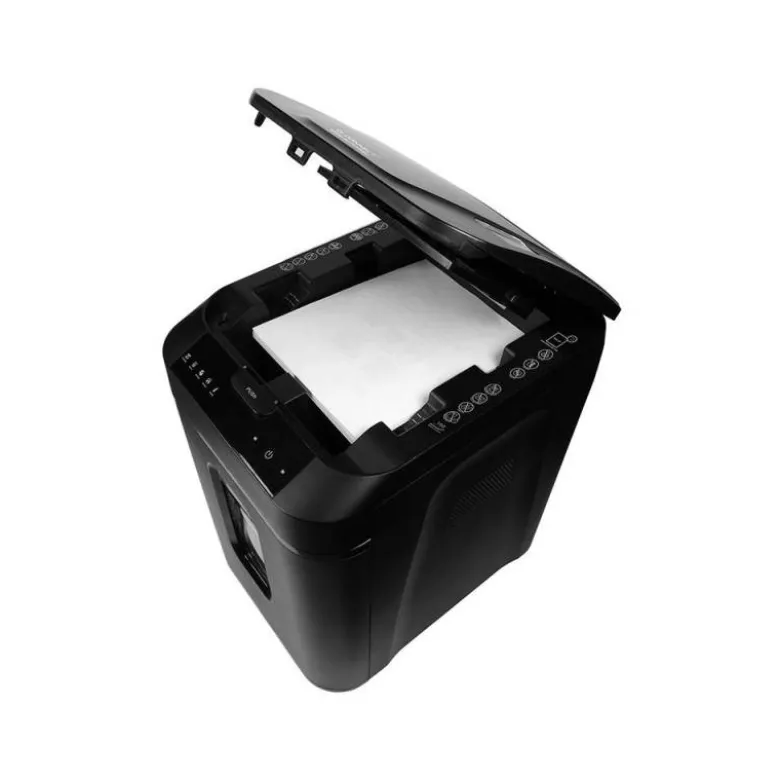 DESTRUCTORA DE DOCUMENTOS Q-CONNECT CAPACIDAD CORTE 180 H AUTO / 10 H MANUAL DESTRUYE GRAPAS CLIPS Y TARJETAS