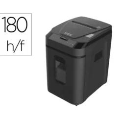 DESTRUCTORA DE DOCUMENTOS Q-CONNECT CAPACIDAD CORTE 180 H AUTO / 10 H MANUAL DESTRUYE GRAPAS CLIPS Y TARJETAS