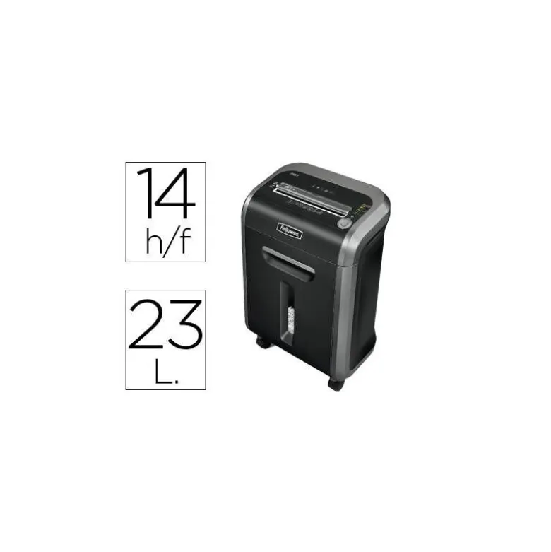 Destructora de documentos fellowes ps-79ci capacidad de corte 16 h destruye tarjetas de credito grapas clips y cd