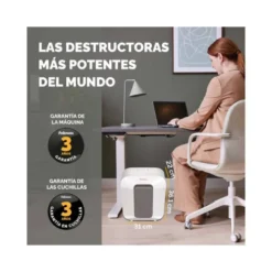 DESTRUCTORA DE DOCUMENTOS FELLOWES LX25 CAPACIDAD 6H SEGURIDAD P4 DESTRUYE GRAPAS CLIPS Y TARJETAS