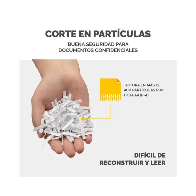 DESTRUCTORA DE DOCUMENTOS FELLOWES LX25 CAPACIDAD 6H SEGURIDAD P4 DESTRUYE GRAPAS CLIPS Y TARJETAS