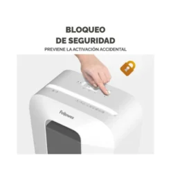 DESTRUCTORA DE DOCUMENTOS FELLOWES LX25 CAPACIDAD 6H SEGURIDAD P4 DESTRUYE GRAPAS CLIPS Y TARJETAS